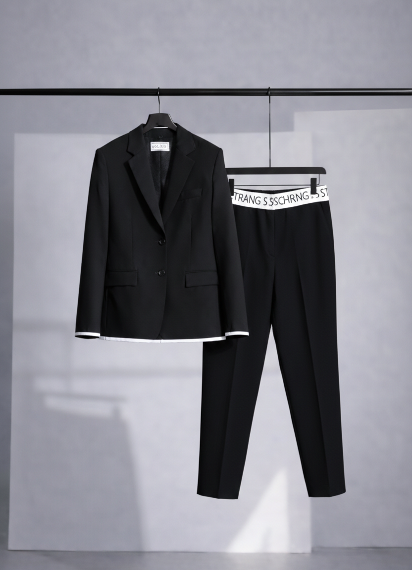 Conjunto Laura – Blazer y Pantalón Ancho de Elegancia Atemporal